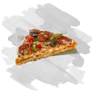 Pizza in Stücken